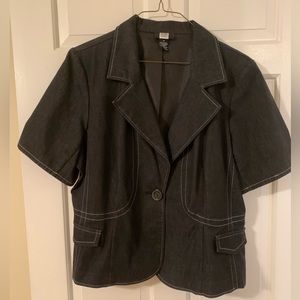 Studio 1940 short sleeve blazer jacket